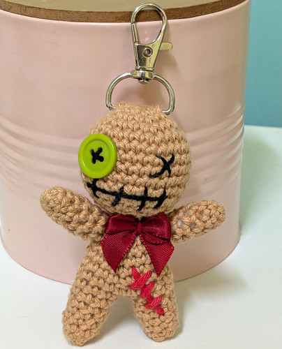 Handmade crochet voodoo doll - crochet,