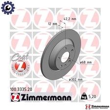 2x BRAKE DISC 100.3335.20 FOR