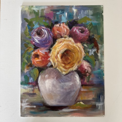 Oil painting canvas signed - oil,