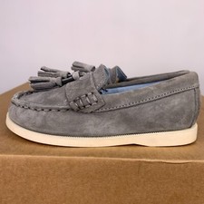 Next Kids Grey Suede Loafers with Tassels Boys UK 8 Pre-Owned – Smart Shoes