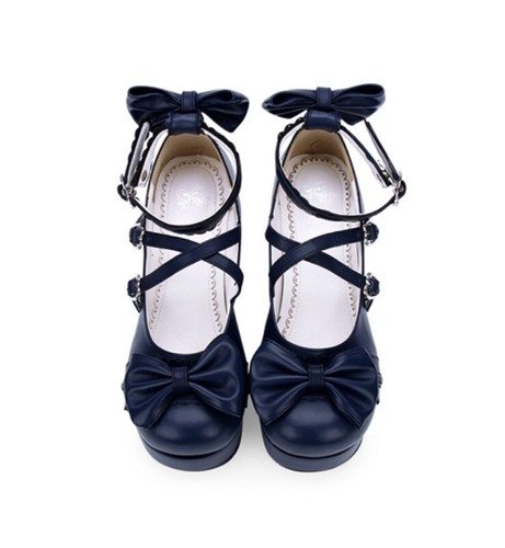 Official dark blue bowknot - dark,