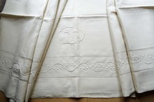 Vintage french pure linen - xl,
