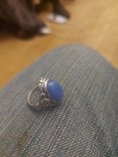 vintage silver Islamic blue