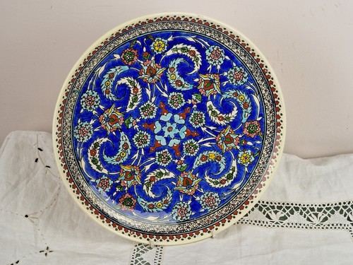 Vintage hand painted blue - vintage,