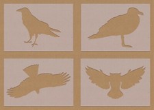Bird stencils mixed designs