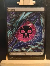 Swamp - Dragon Eye Land 0289 Full Art - Tarkir Dragonstorm - NM (see pics) MTG