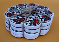 Tile Floral Coasters Set of 4