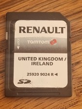 USED Renault Genuine Sat Nav SD Card UK and Ireland  259209024R