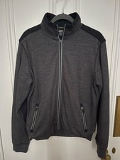 M&S SMALL GREY MENS WARM LINED ZIP UP JACKET!!