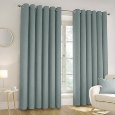 100% Blackout Eyelet Curtains