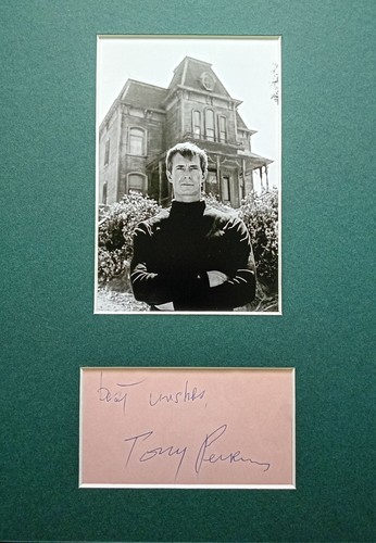 Mounted anthony perkins - anthony, signed