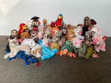 Job Lot Bundle of 43 Ty Beanie Babies mixed 'Wild Animals'