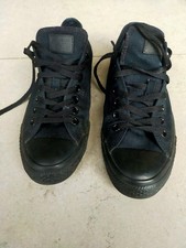 Converse All Star Men's Sneakers Size UK 9.5, Low Top, Black Lace-Up