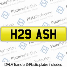 H28 ASH ASHLEY ASHLEIGH CHERISHED PRIVATE NUMBER PLATE DVLA REGISTRATION