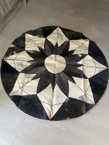 Handmade cowhide rug 100 - rug,, 100%