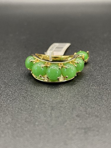 Gold bonded jade ring - gold, s