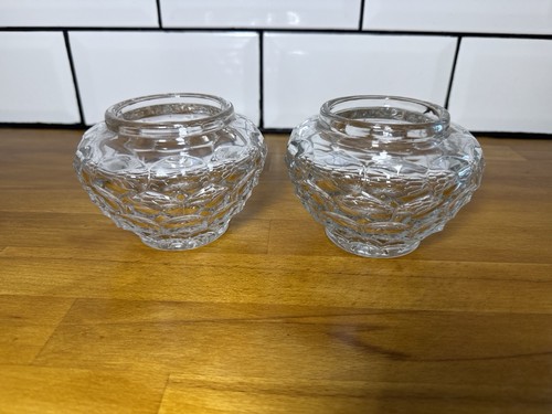 Cut glass tealight candle - cut,