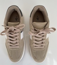 Ladies Beige/white Trainers