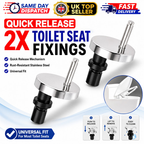Toilet seat fixings quick - 2x,