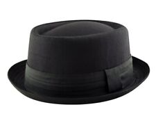 WALTER WHITE HEISENBERG BREAKING BAD PORK PIE BLACK HAT FANCY DRESS ACCESSORY