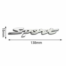 Silver Sport Badge Sticker