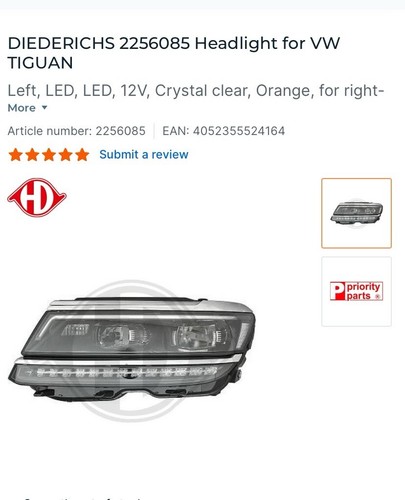 Diederichs 2256084 headlight - diederichs,