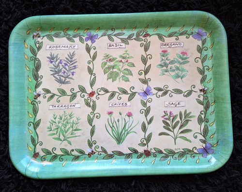 Vintage 1980s tray - vintage,
