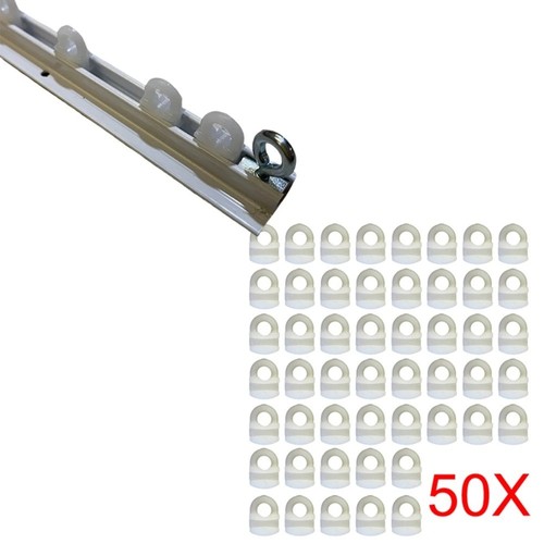 50x curtain track gliders - 50x,