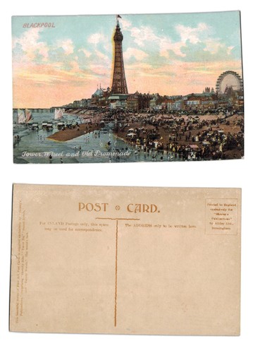 Vintage postcard blackpool - vintage,