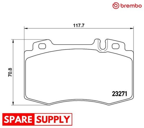 Brake pad set disc - disc, for