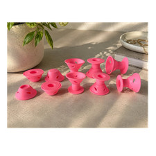 Pink Silicone Hair Rollers 