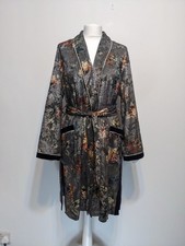 ZARA Blue Grey Floral Velvet