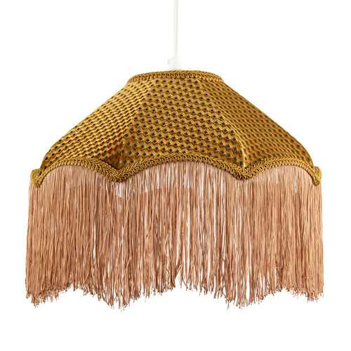 Golden ochre victorian scallop - golden,