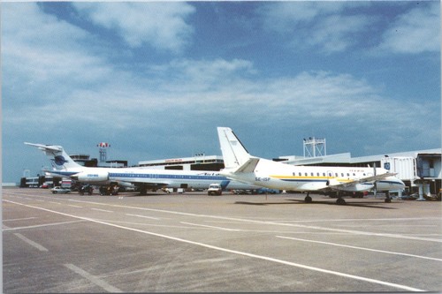 Aircraft airport postcards - aircraft,