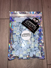ANSI Double Shot PBT Light Blue Keycaps OEM Profile Krome Keycaps