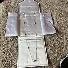 9 Ct  Yellow Gold Long Necklace 32.5 Inches, New, 3.64 Grams