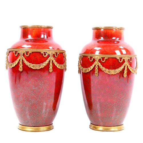 French sevres vase paul milet - french,