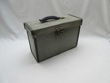 Vintage fibre board small instrument? suitcase style carry case storage box