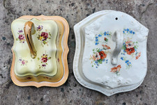 Vtg Floral Royal Winton Grimwades S Johnson Burslem Britannia Cheese Butter Dish