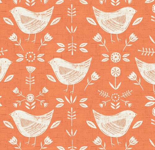 Narvic burnt orange cotton - burnt,