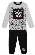 Fully Licensed WWE Grey Pyjama Set Size 7/8 New with Tags Official Merchandise