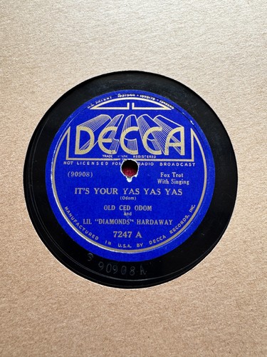 78rpm blues old ced odom - 78rpm,,