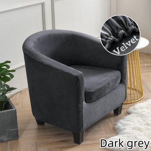 Plush velvet stretch club sofa - velvet,