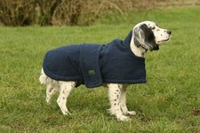 Country Mun ULTIMATE dog drying coat Luxury Italian Towelling Rug Coat in Green