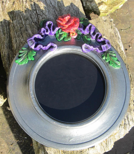 Black scrying mirror - scrying,