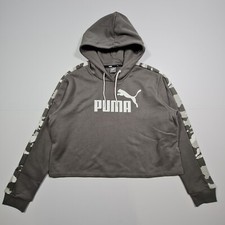 Puma Womens Hoodie Grey Medium