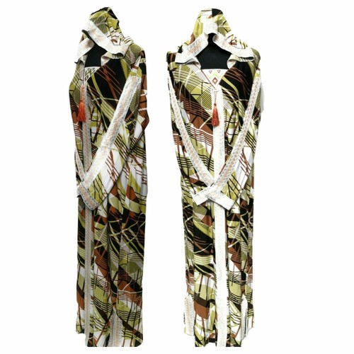 Women moroccan green hooded - green,