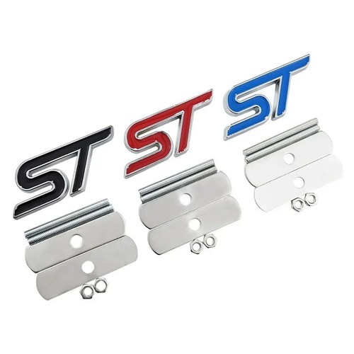 Chrome front grille - front, badge
