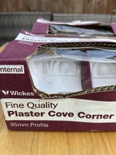 Egg And Dart Plaster Internal Cove Corners X 4, Unused But Box Is Damaged
