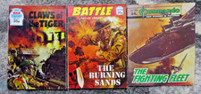 3 x War Comic Books (Battle/Commando/War)